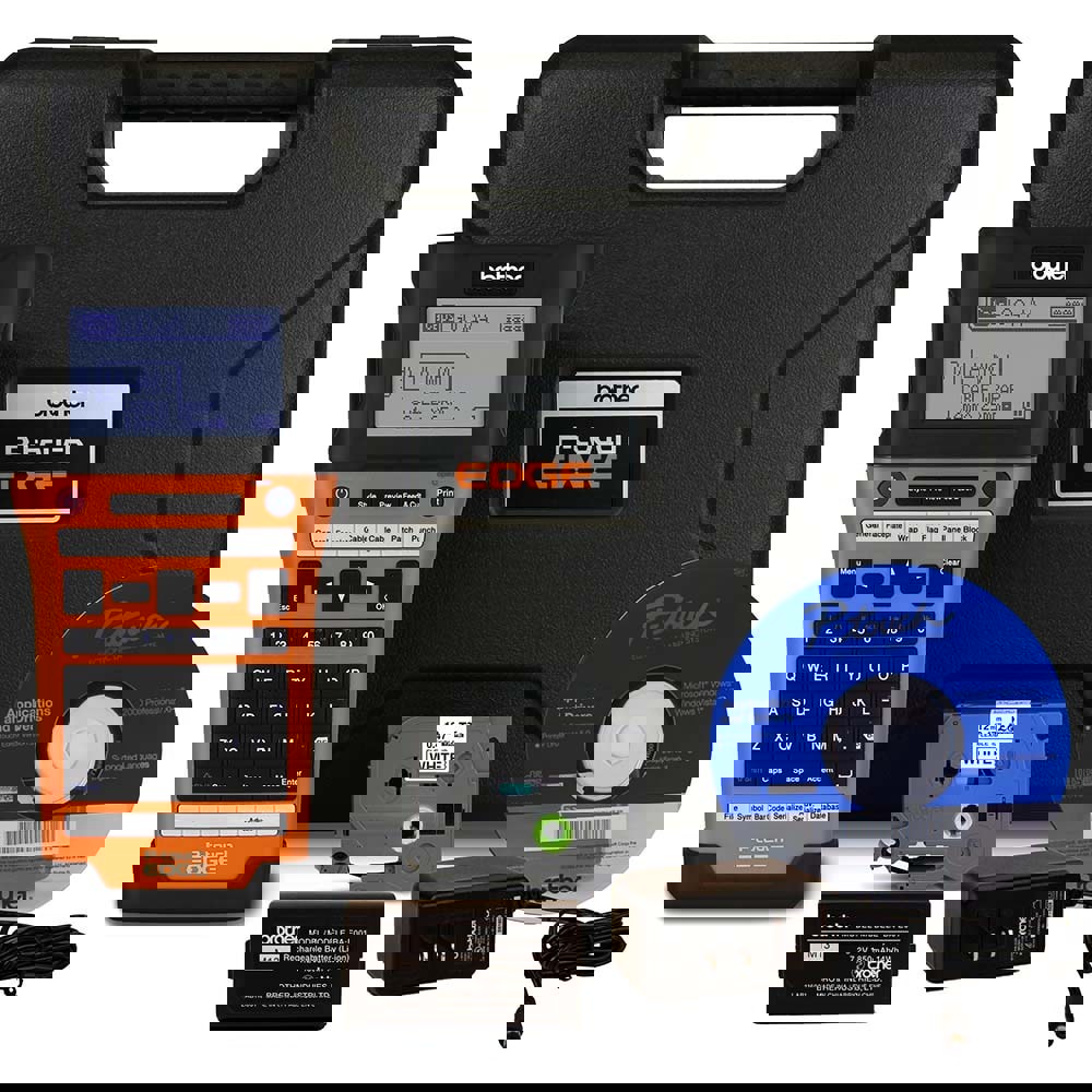 Electronic Label Makers; Type: Handheld Electronic Labeling Tool ; Label Maker Type: Thermal Transfer ; Print Color Capability: Single Color ; Power Source: Battery ; Connectivity: USB ; Resolution: 180 dpi